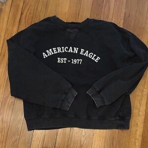 American Eagle Outfitters Black Crewneck Sweater